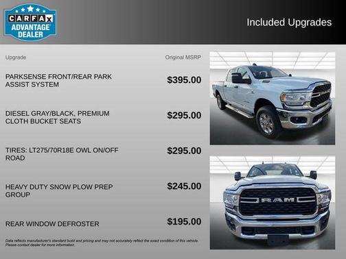 Bright White Clearcoat 2024 RAM 2500 Big Horn Crew Cab 4x4 6'4' Box