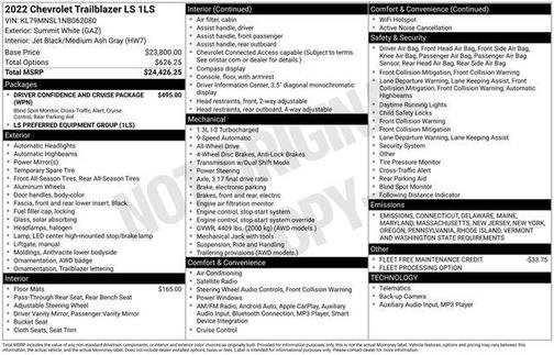 2022 Chevrolet Trailblazer LS