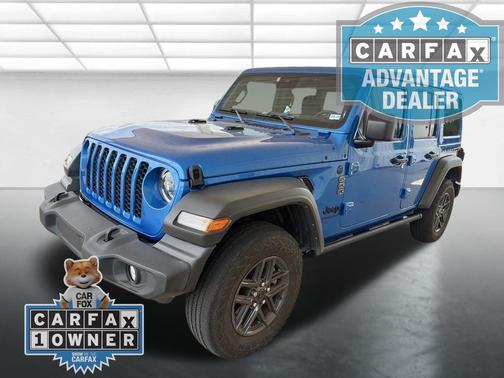 Hydro Blue Pearlcoat 2024 Jeep Wrangler Sport S