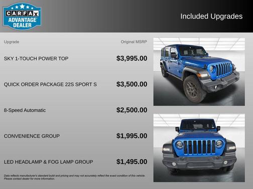 Hydro Blue Pearlcoat 2024 Jeep Wrangler Sport S