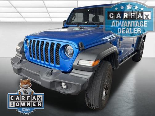 Hydro Blue Pearlcoat 2024 Jeep Wrangler Sport S