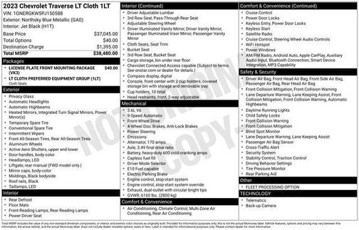 2023 Chevrolet Traverse LT Cloth