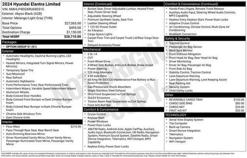 2024 Hyundai ELANTRA Limited