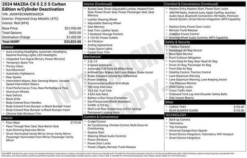 2024 Mazda CX-5 2.5 S Carbon Edition