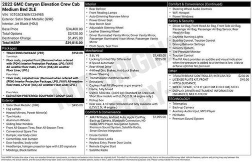 2022 GMC Canyon Elevation
