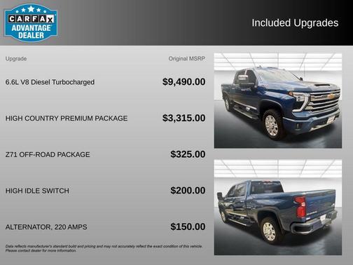 Lakeshore Blue Metallic 2024 Chevrolet Silverado 2500 High Country