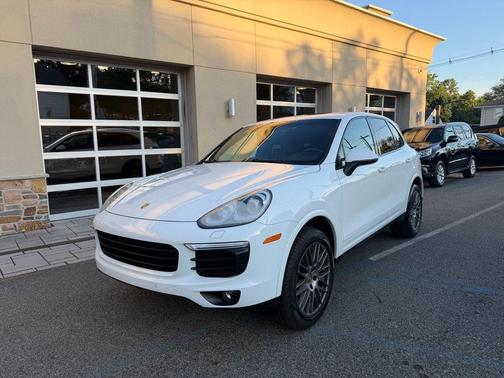 White 2017 Porsche Cayenne Platinum Edition