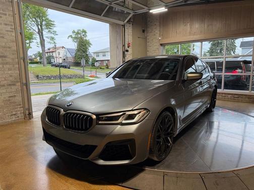 Bluestone Metallic 2021 BMW M550 i Xdrive