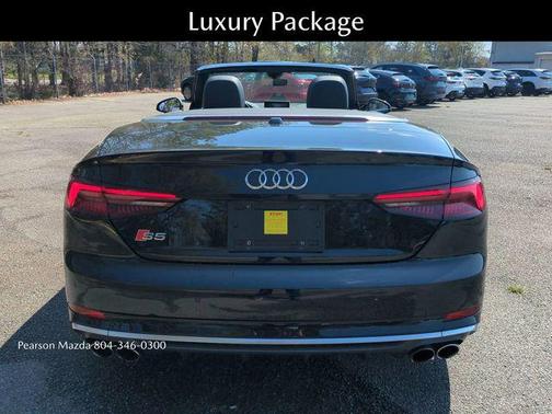 Mythos Black Metallic/Black Roof 2018 Audi S5 3.0T Prestige