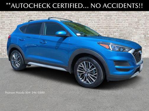 Aqua Blue 2021 Hyundai TUCSON SEL