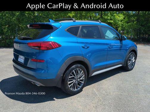 Aqua Blue 2021 Hyundai TUCSON SEL