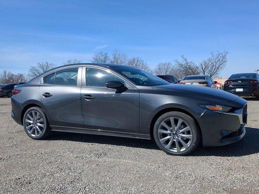 Machine Gray 2026 Mazda Mazda3 FWD w/Preferred Package