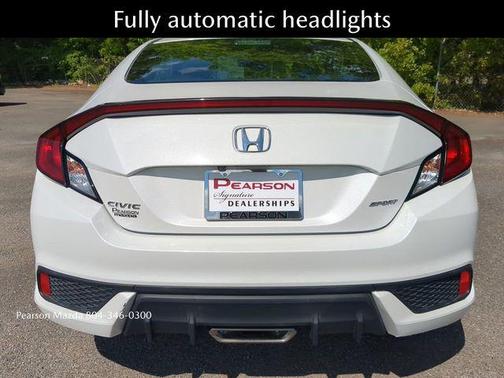 Platinum White Pearl 2019 Honda Civic Sport