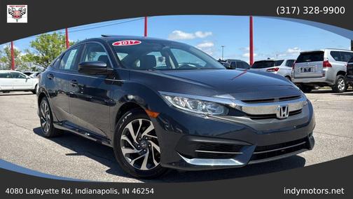 Blue 2017 Honda Civic EX