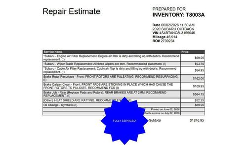 Crystal Black Silica 2020 Subaru Outback Limited