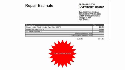 2024 Nissan Pathfinder SV 4WD