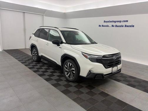 Crystal White Pearl 2026 Subaru Forester Hybrid Touring