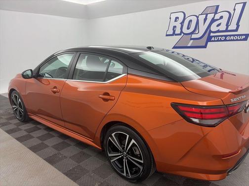 Monarch Orange Metallic/Super Black 2023 Nissan Sentra SR