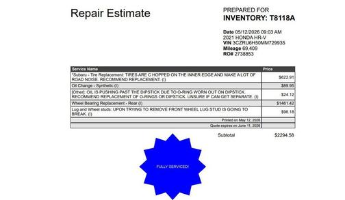 Purple 2021 Honda HR-V EX