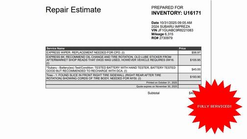 2024 Subaru Impreza Base