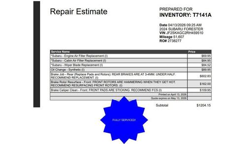 Sapphire Blue Pearl 2024 Subaru Forester Sport