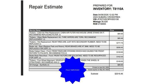 2023 Subaru Crosstrek Sport