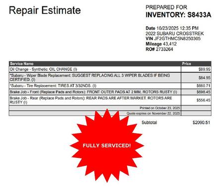 2022 Subaru Crosstrek Limited