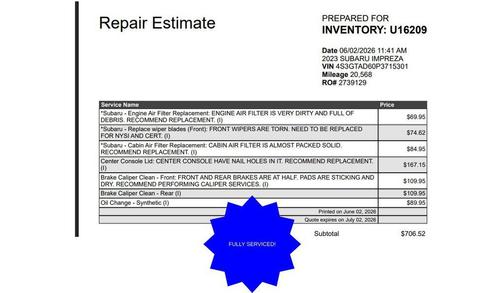 Crystal White Pearl 2023 Subaru Impreza Premium