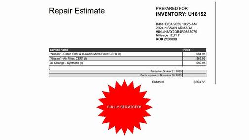 2024 Nissan Armada Platinum 4WD