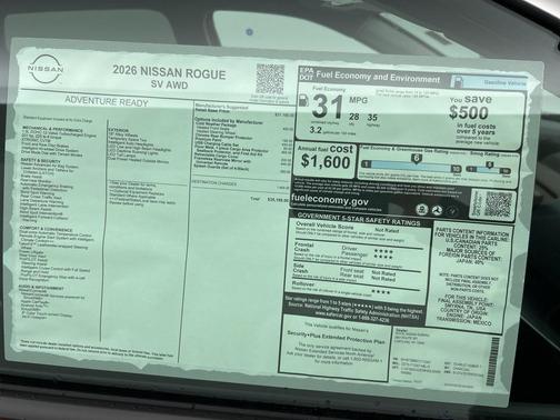 2026 Nissan Rogue SV
