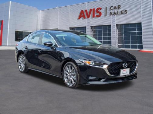 Jet Black Mica 2025 Mazda Mazda3 FWD w/Preferred Package