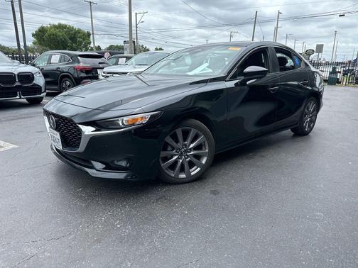 Jet Black Mica 2025 Mazda Mazda3 FWD w/Preferred Package