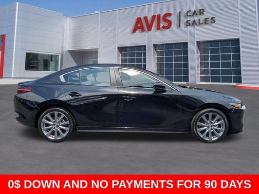 Jet Black Mica 2025 Mazda Mazda3 FWD w/Preferred Package