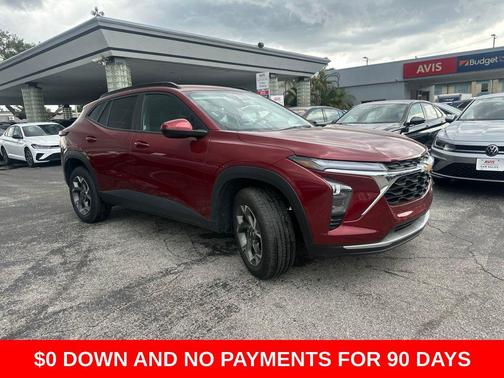 Crimson Metallic 2025 Chevrolet Trax LT