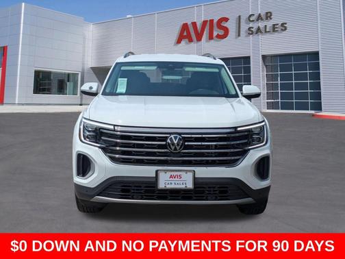 Pure White 2025 Volkswagen Atlas 2.0T SE w/Technology