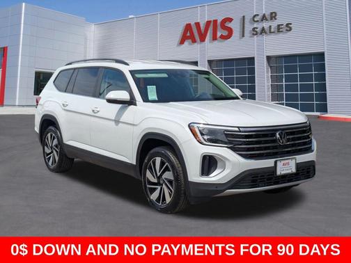 Pure White 2025 Volkswagen Atlas 2.0T SE w/Technology