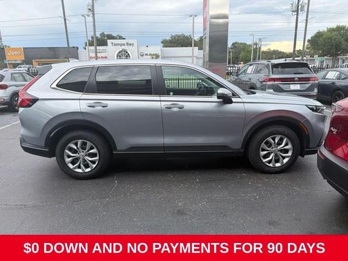 Solar Silver Metallic 2025 Honda CR-V LX AWD