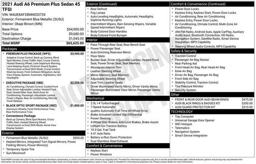 2021 Audi A6 45 Premium Plus