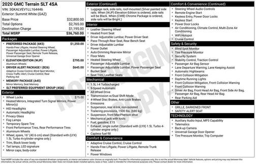 2020 GMC Terrain SLT