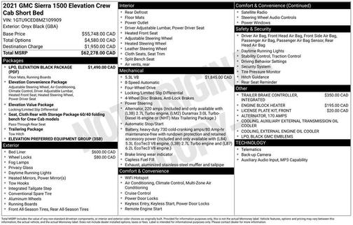 2021 GMC Sierra 1500 Elevation