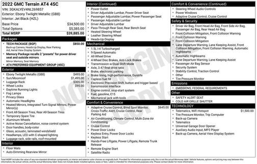 2022 GMC Terrain AWD AT4