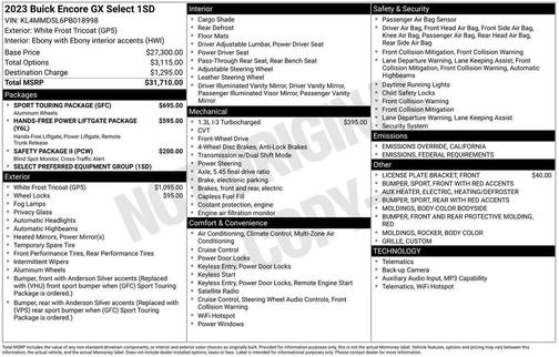 2023 Buick Encore GX Select