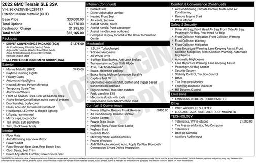 2022 GMC Terrain SLE