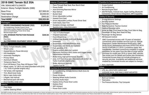 2018 GMC Terrain SLE