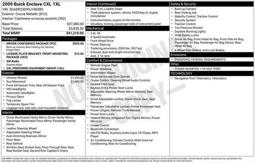 2009 Buick Enclave CXL