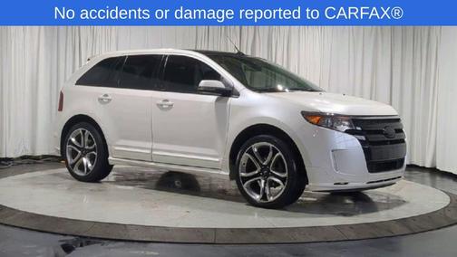 White Platinum Clearcoat Metallic 2013 Ford Edge Sport