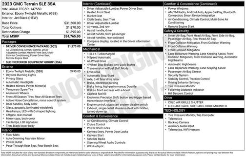 2023 GMC Terrain SLE