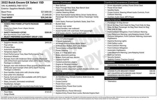 2022 Buick Encore GX Select