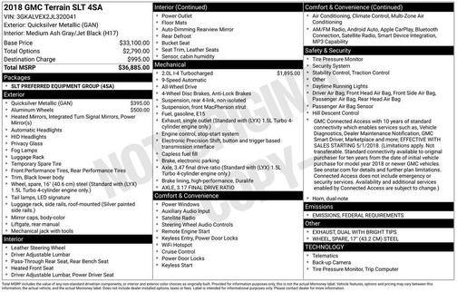 2018 GMC Terrain SLT