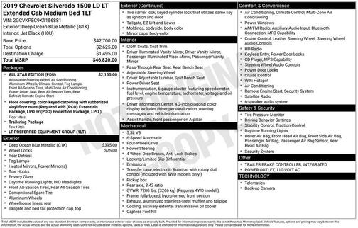 2019 Chevrolet Silverado 1500 1LT